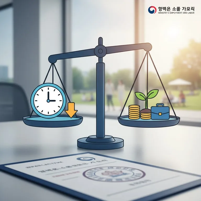 고용노동부 워라밸 일자리 장려금 신청 자격 및 방법 근로시간 단축 시 임금 보전 지원금 안내